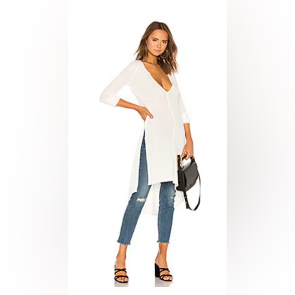 We the Free People White Shirt Dress